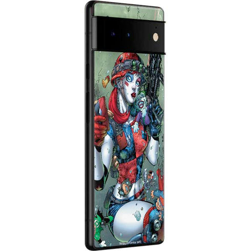 DC Comics Harley Quinn Little Black Book Cover#47 New 52 Art by Jim Lee Google Pixel 6 Pro Skin